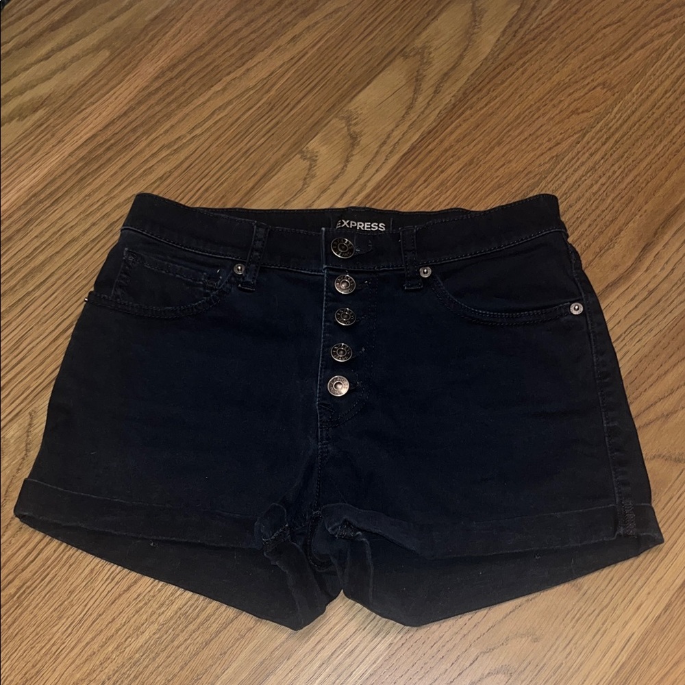 Express Women's High Waist Black Shorts